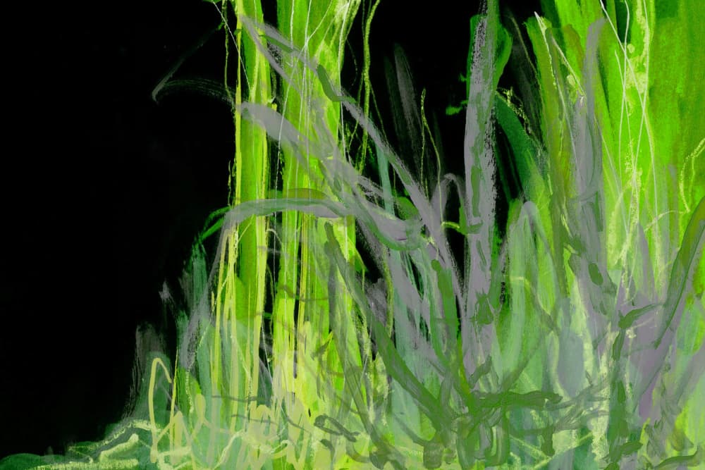 Abstract Green Foliage by Lori Ann Folz — canvas wall art