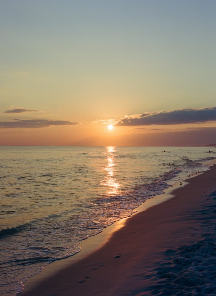 Golden Beach Sunset by Bethany Young — canvas wall art