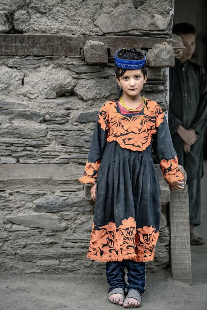 Girl in Traditional Attire by Trevor Cole — canvas wall art