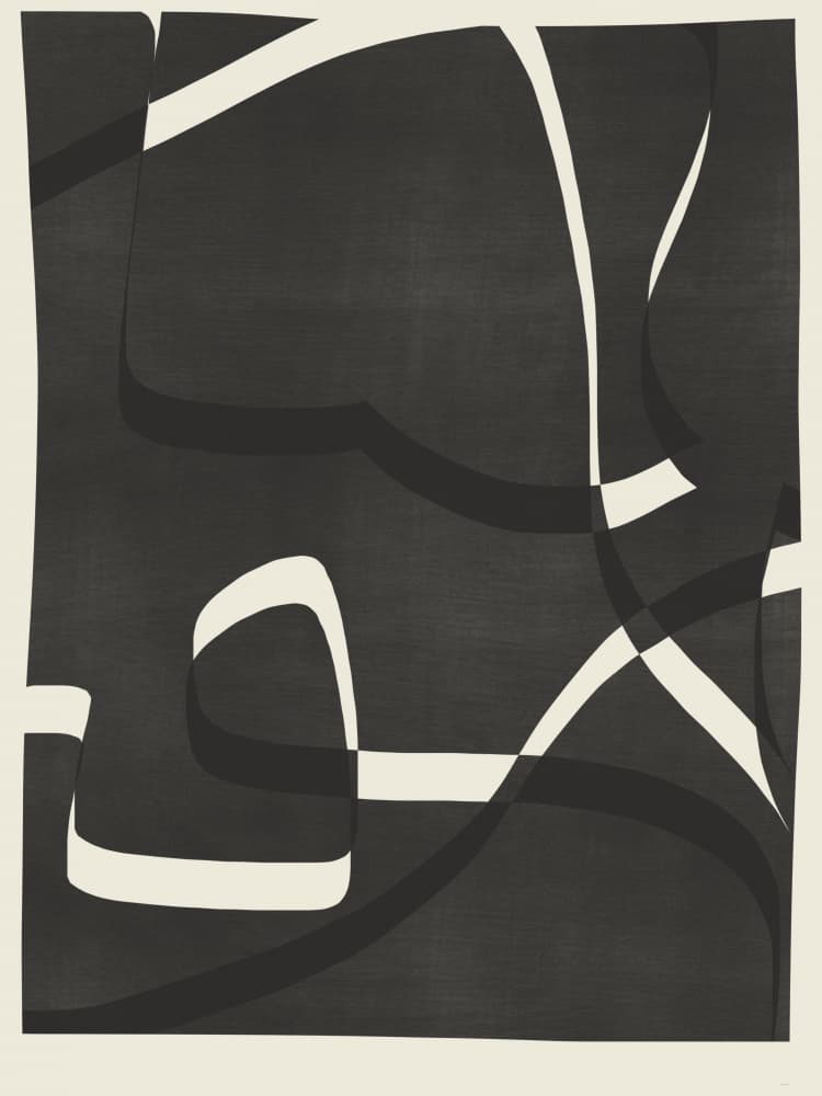 Elegant Abstract Flow by Little Dean — canvas wall art
