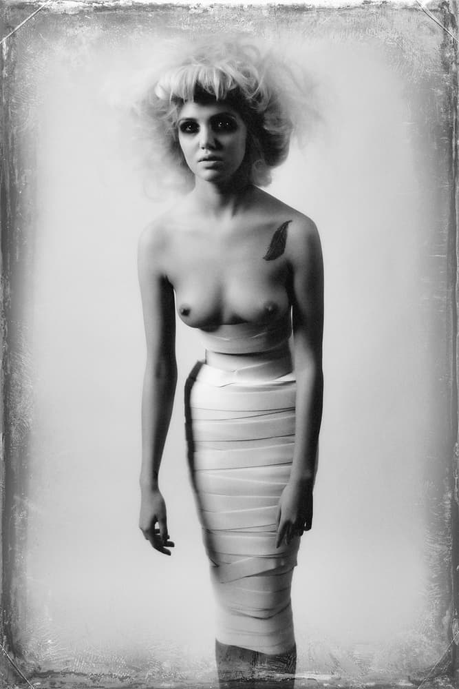 Dramatic Wrapped Woman by Alexandra Fira — canvas wall art