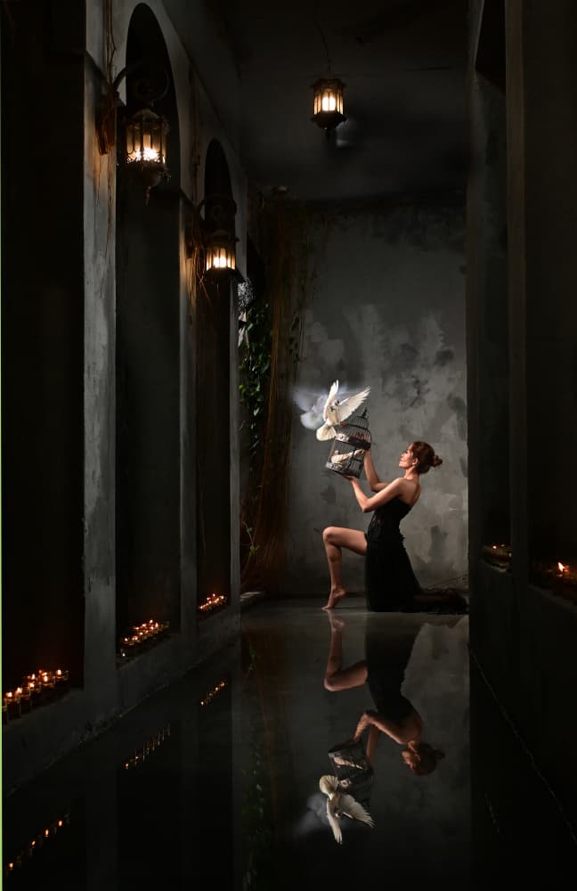 Mystical Doves Release by Rawisyah Aditya — canvas wall art
