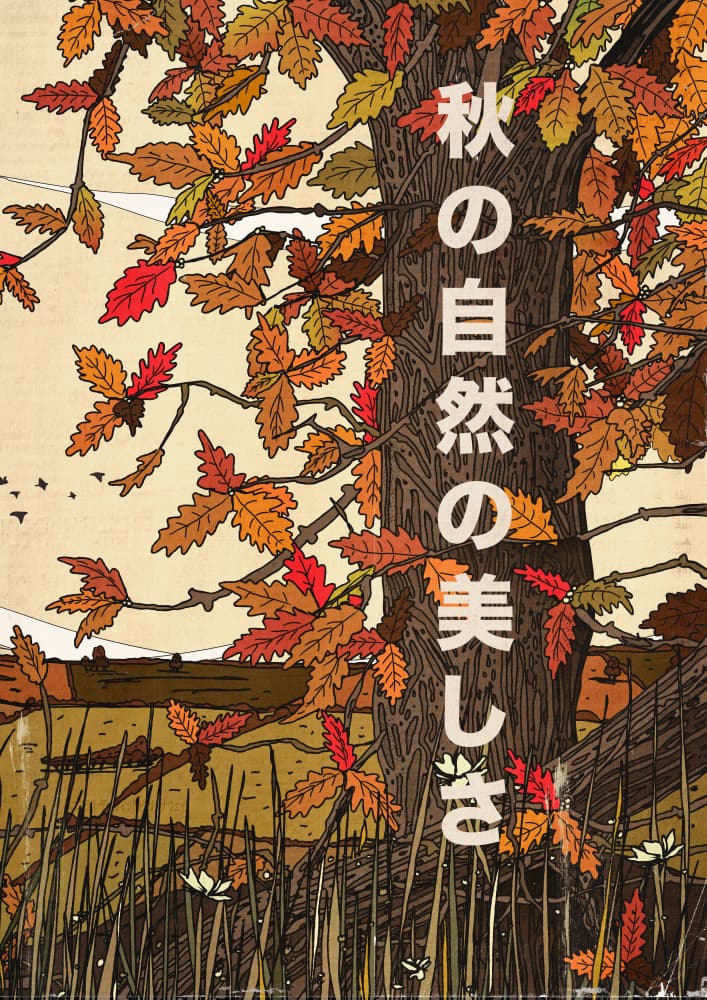 Autumn Oak Landscape by Nicholas — canvas wall art