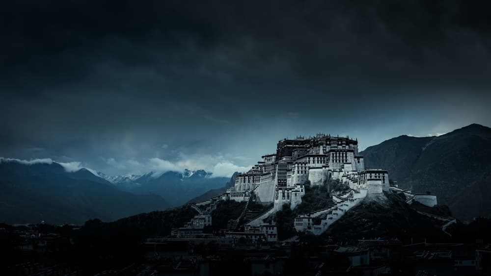 Dramatic Potala Palace by qiye — canvas wall art
