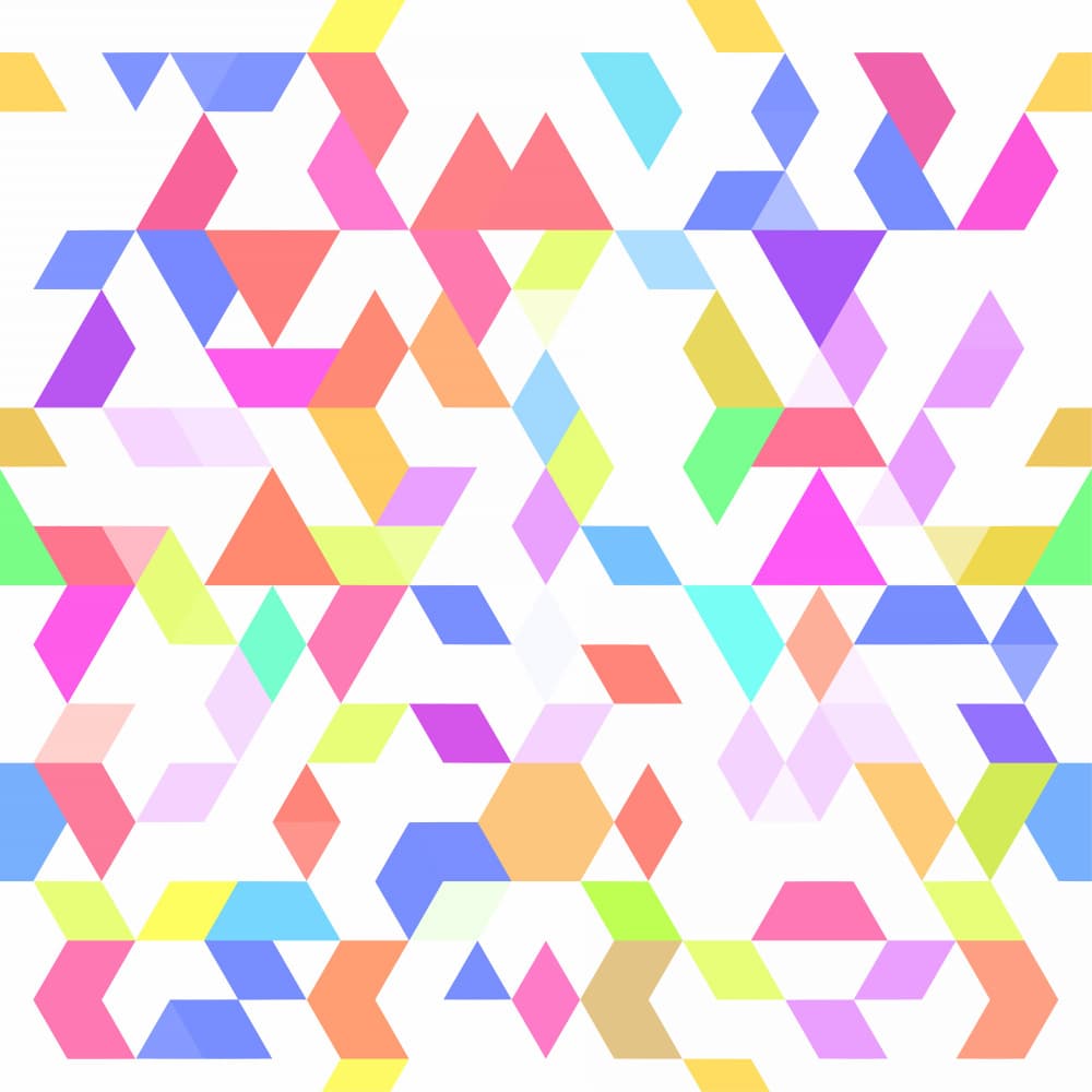 Colorful Geometric Pattern by Josie George — canvas wall art
