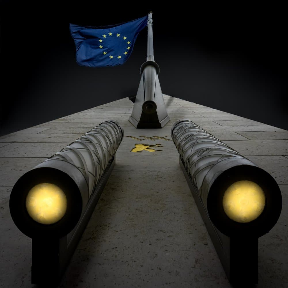 Modern EU Flag Architecture by Stephan Rückert — canvas wall art
