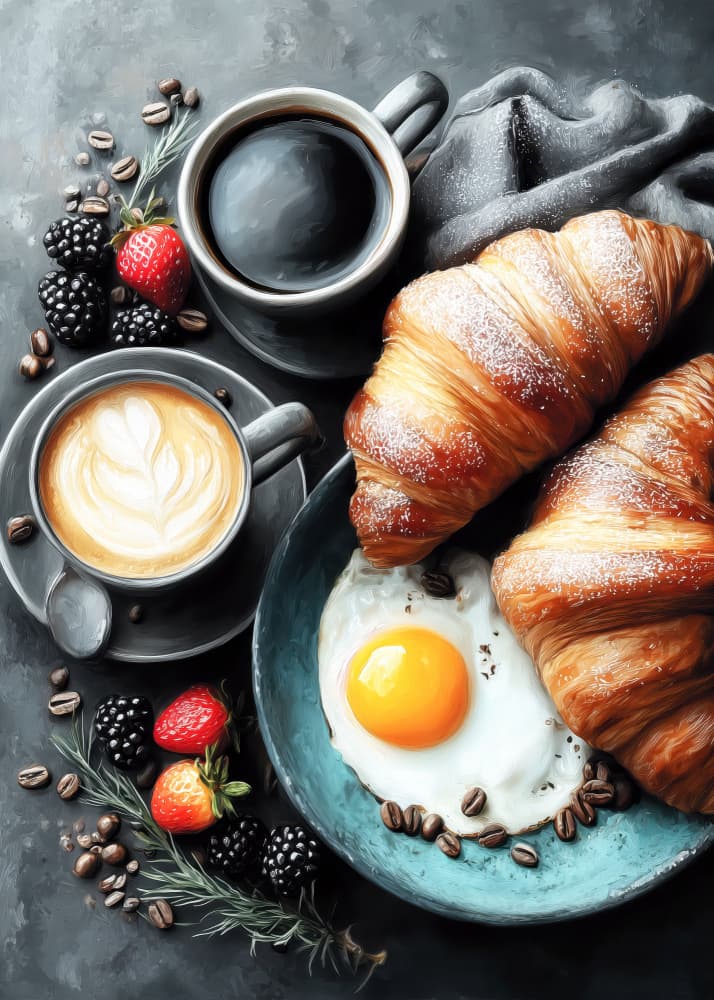 Breakfast 12 by Justyna Jaszke — canvas wall art