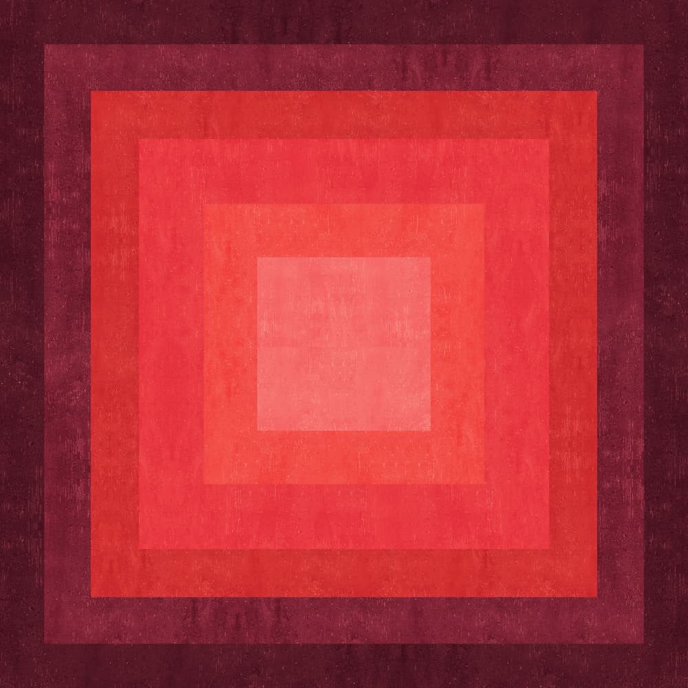 Layered Red Squares by Vitor Costa — canvas wall art