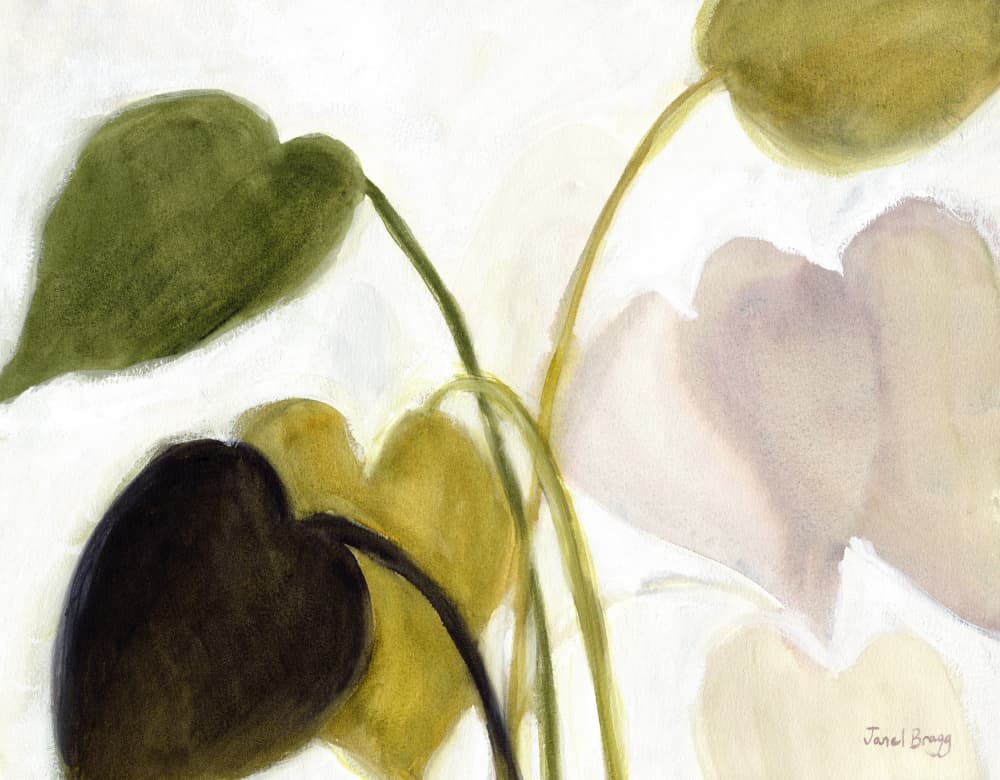 Muted Botanical Flow by Janel Bragg — canvas wall art
