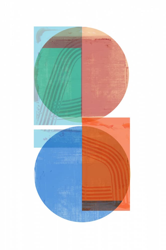 Modern Geometric Balance by cartissi — canvas wall art