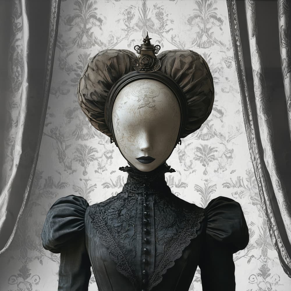 Ornate Gothic Mannequin by Sue Skellern — canvas wall art