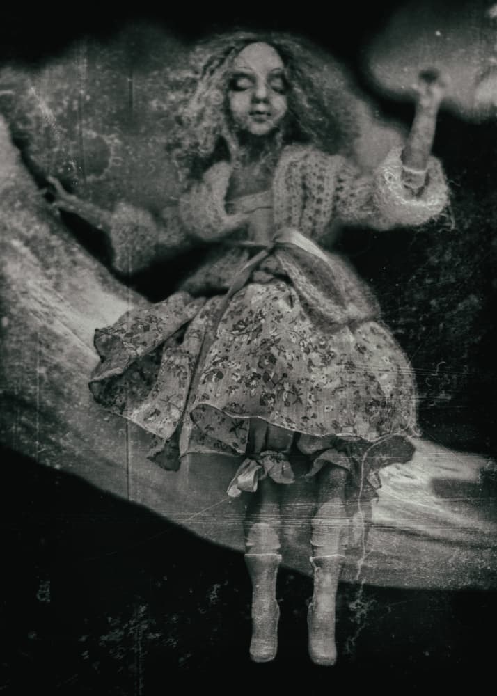 Mysterious Doll Sitting by The Learning Curve Photography — canvas wall art
