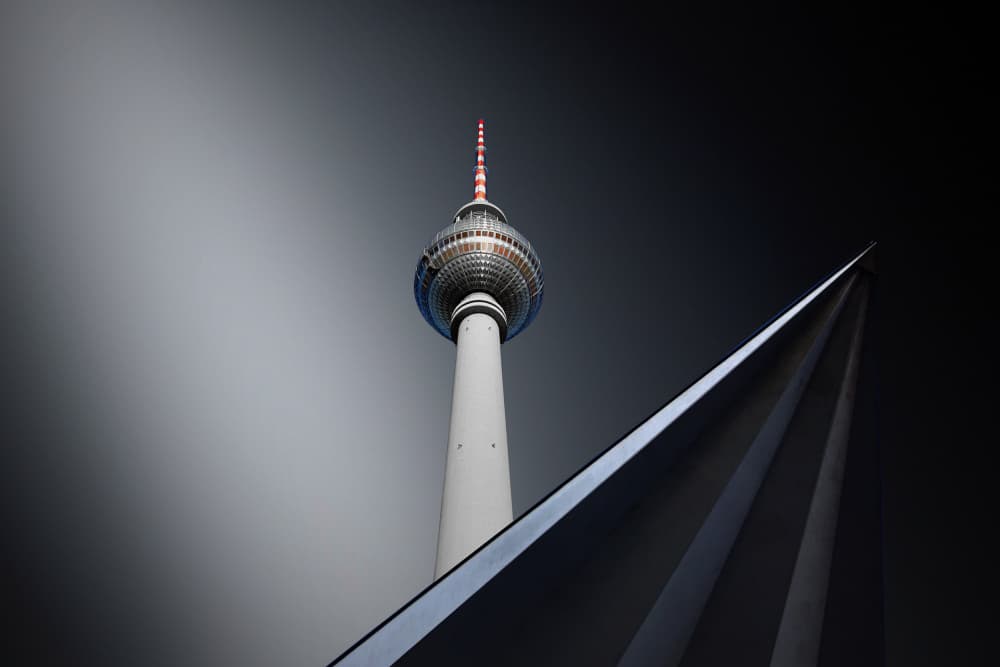 Iconic Berlin TV Tower by Jorge Pimenta — canvas wall art
