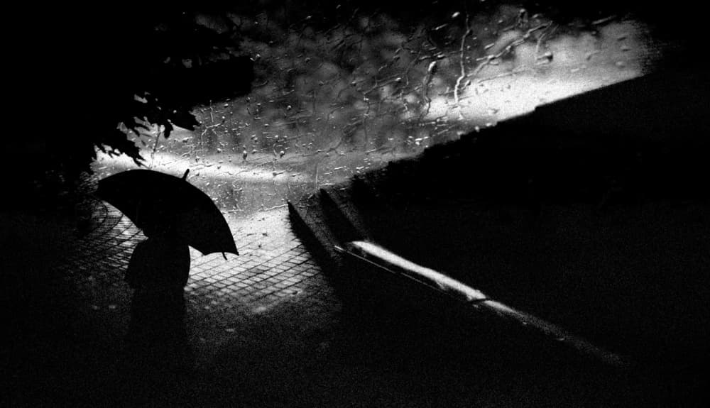 Rainy Day Silhouette by Teruhiko Tsuchida — canvas wall art