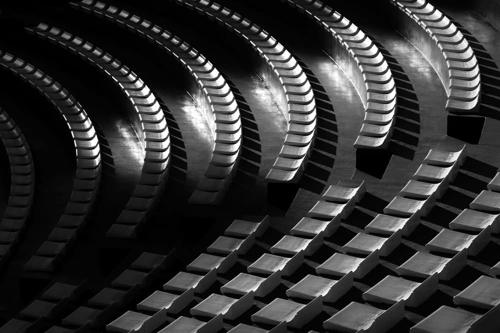 Modern Architectural Rhythm by Hans-Wolfgang Hawerkamp — canvas wall art