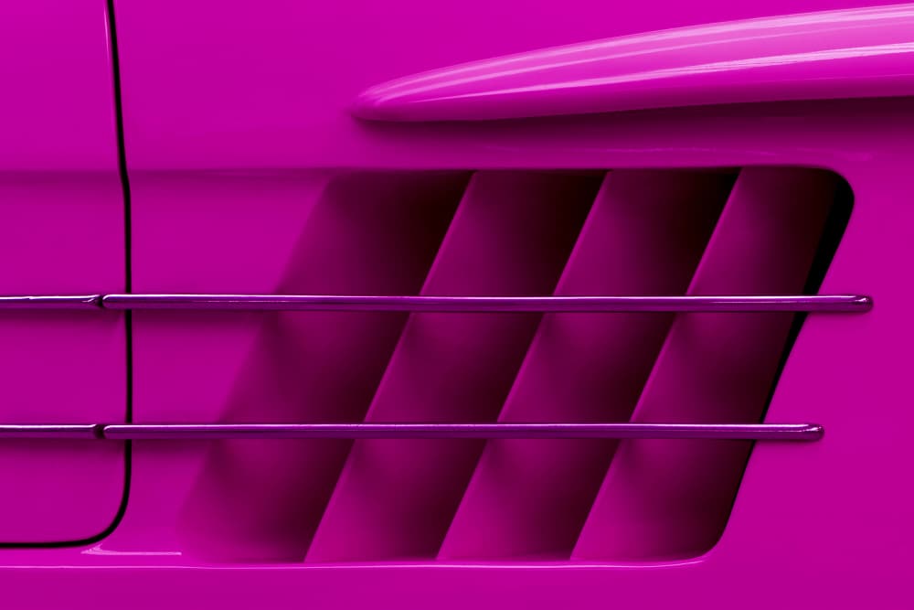 Sleek Pink Car Vent by Roland Weber — canvas wall art
