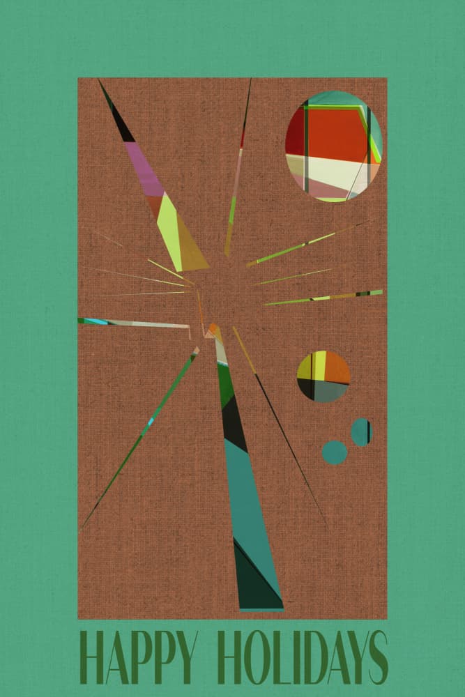 Happy Holiday Starburst by casa cartissi — canvas wall art