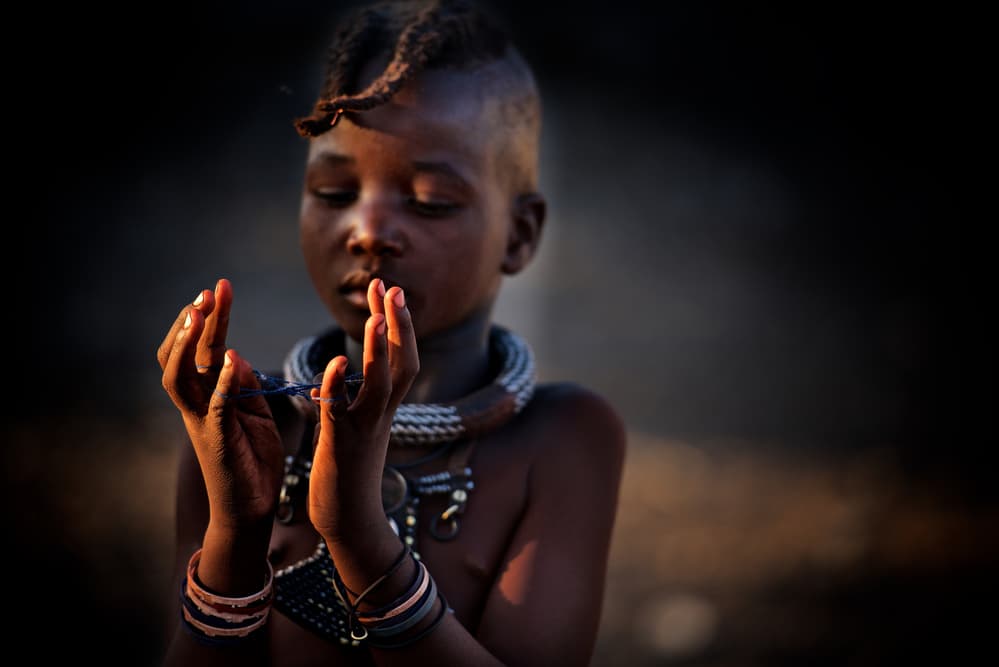 Pensive African Child by Trevor Cole — canvas wall art