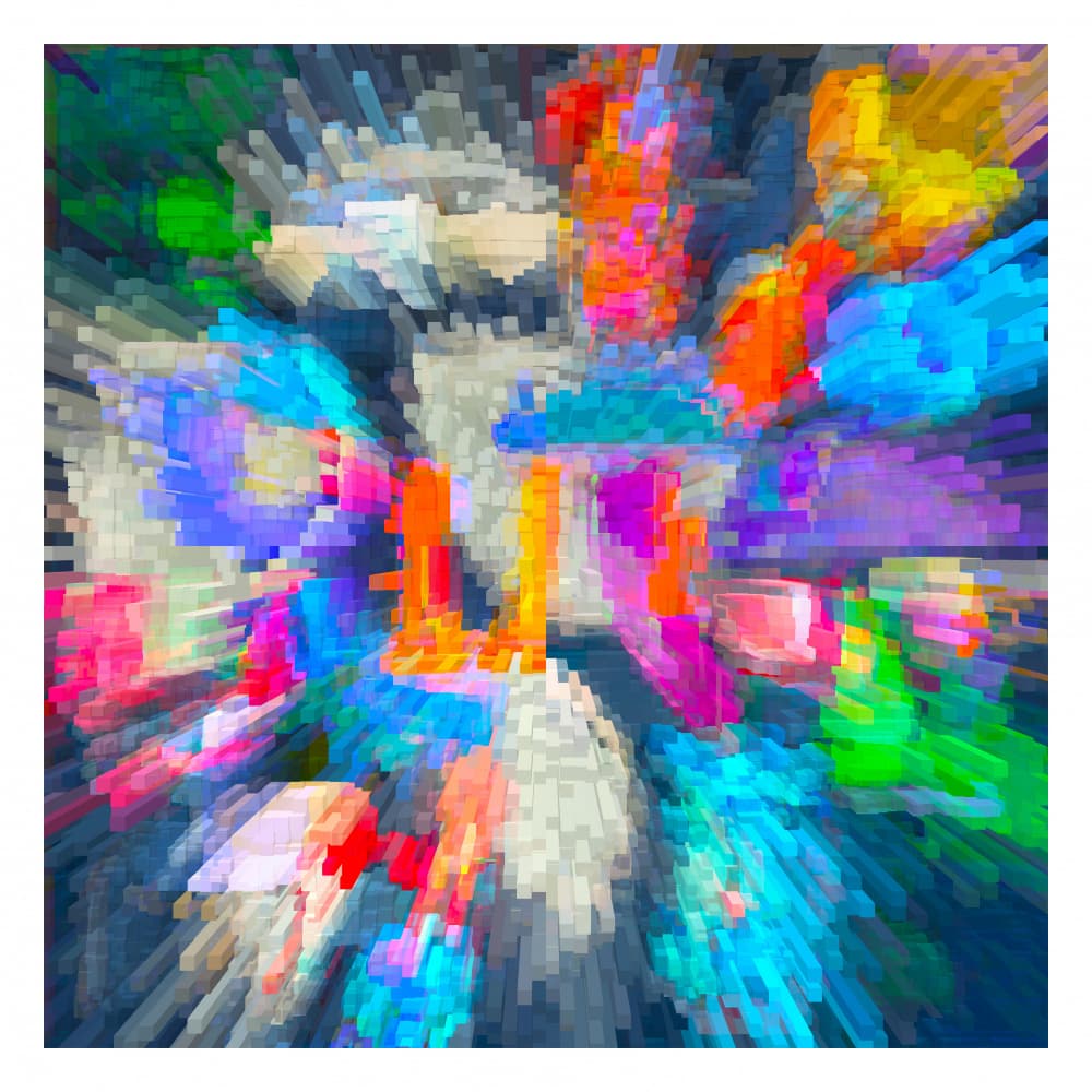 Vibrant Abstract Blocks by PASLIER Morgan — canvas wall art
