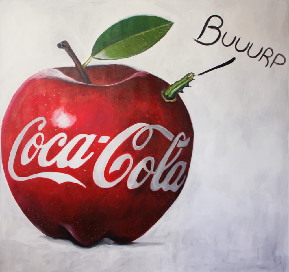 Red Apple Burp by Gabriel Grecco — canvas wall art