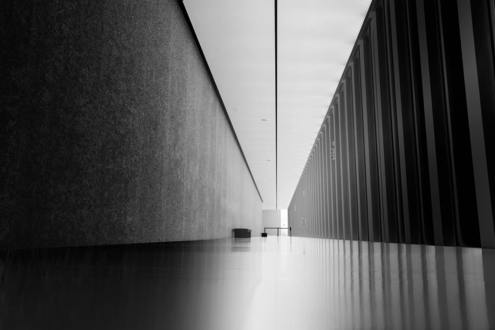 Modern Hallway Perspective by Olavo Azevedo — canvas wall art