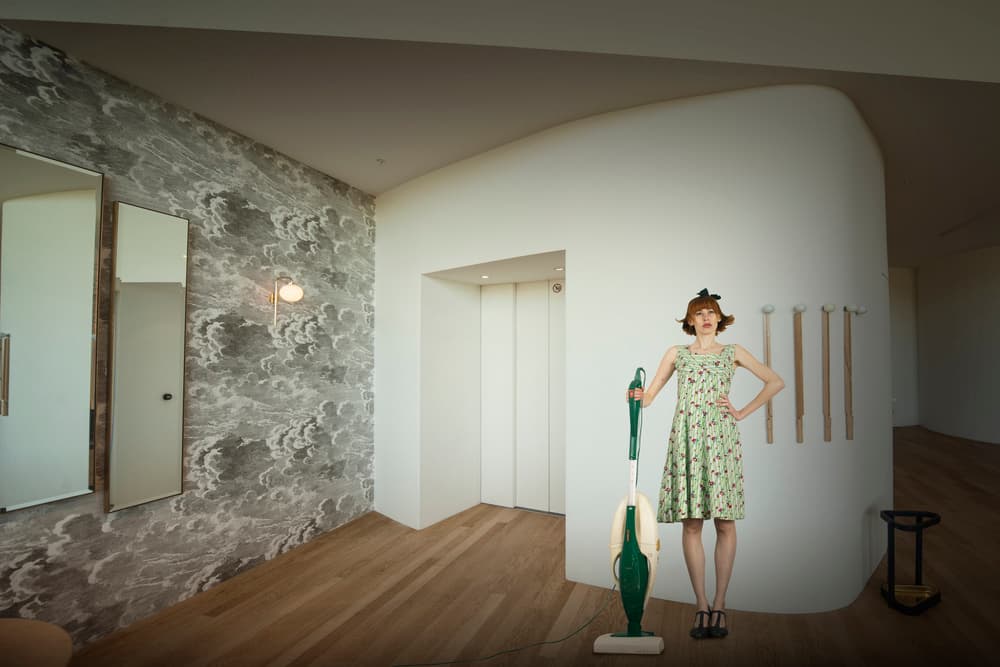 Woman Modern Interior by Christine von Diepenbroek — canvas wall art