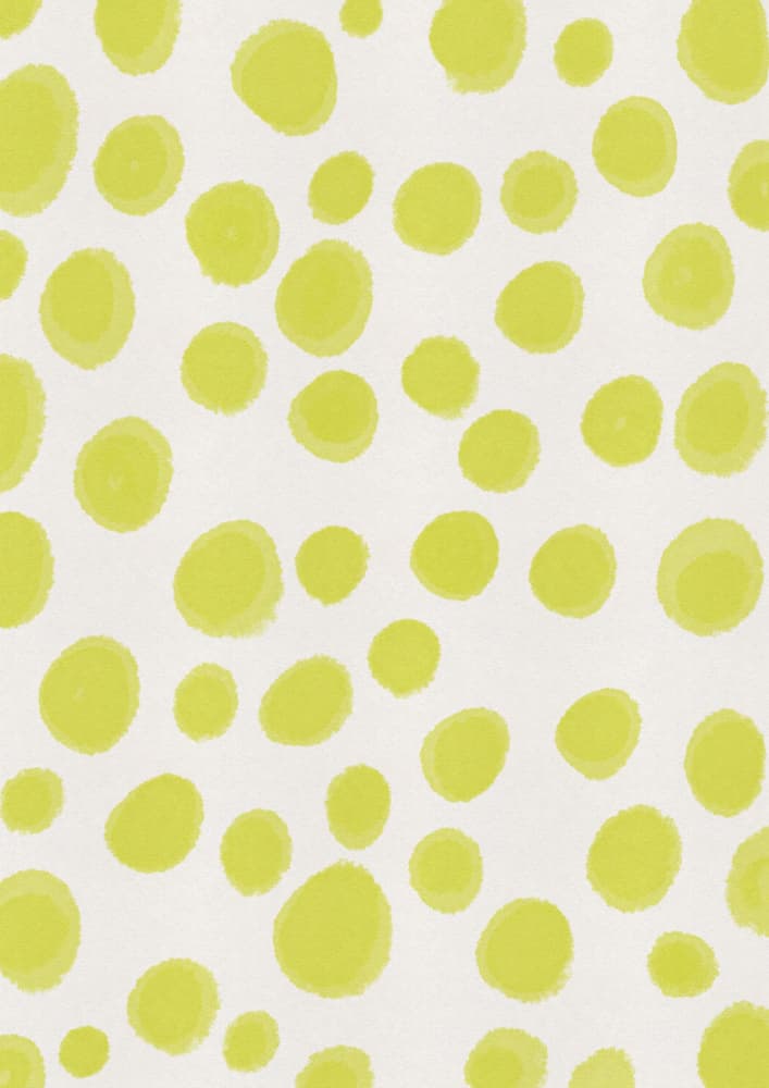 Playful Green Dots by Nicholas — canvas wall art