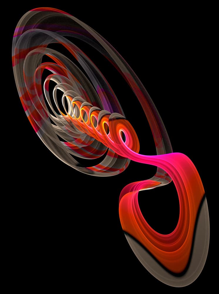 Vibrant Abstract Swirl by Mystic Number — canvas wall art