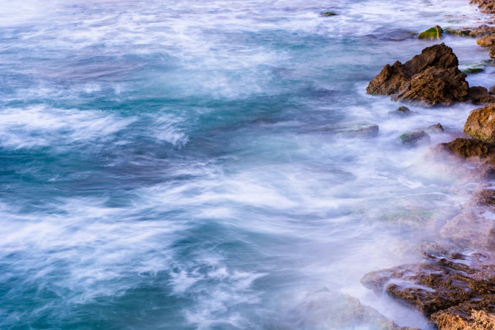 Misty Coastal Waters by Tal Paz-Fridman — canvas wall art