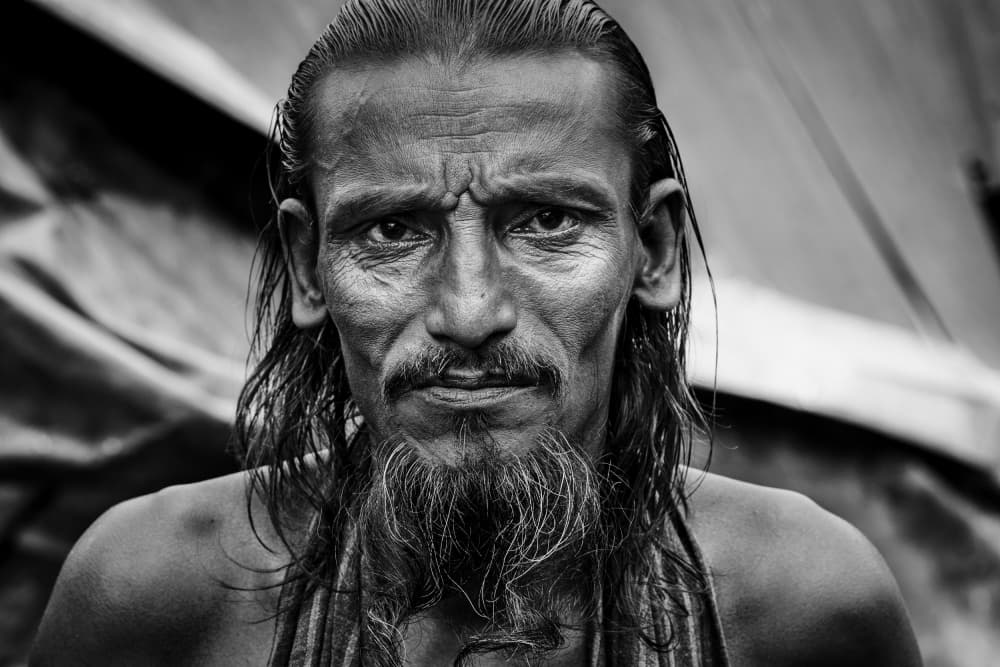 Intense Bearded Man by Joxe Inazio Kuesta Garmendia — canvas wall art