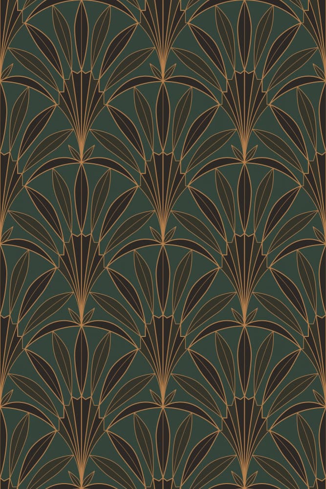 Opulent Art Deco Fans by Alexandra Weise — canvas wall art