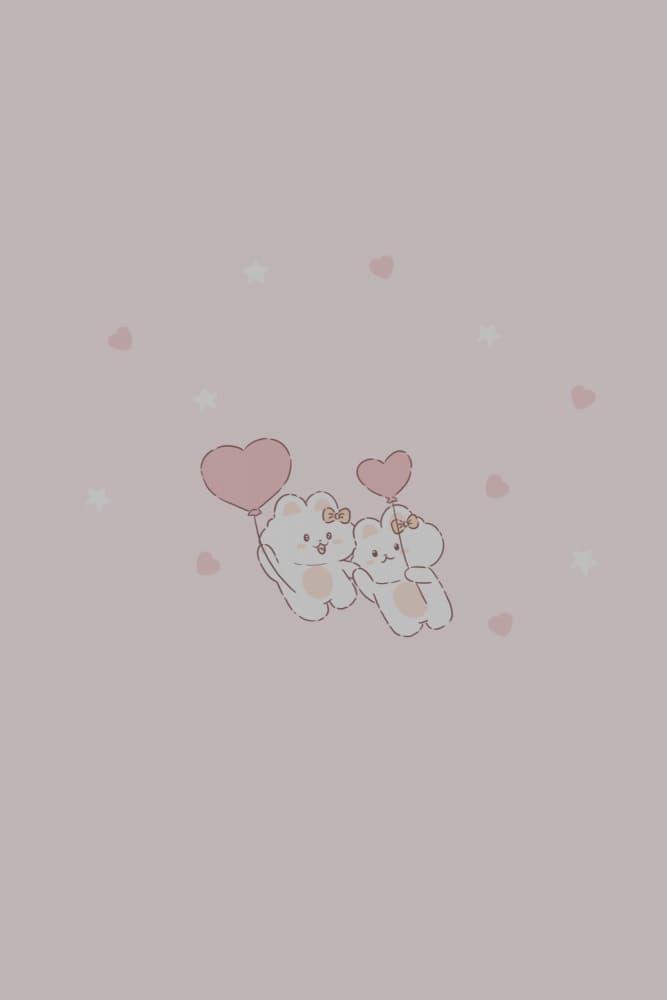 Floating Bear Friends by Xuan Thai — canvas wall art