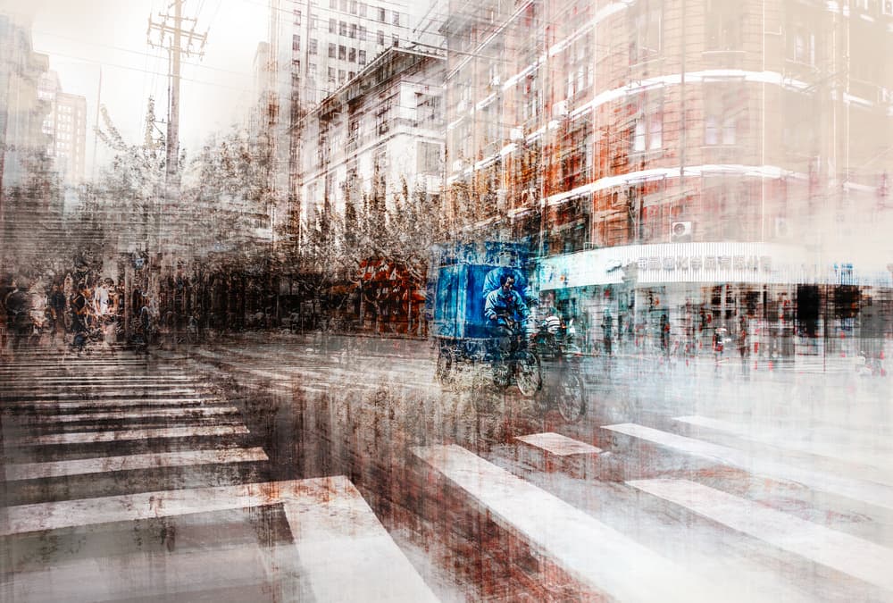Urban Motion Abstract by Carmine Chiriacò — canvas wall art