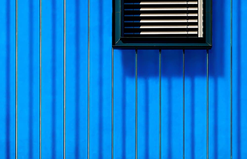 Blue Wall Geometry by Markus Auerbach — canvas wall art