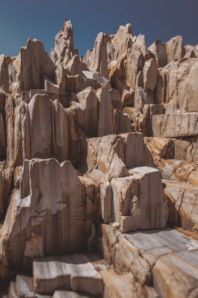 Rugged Stone Peaks by Tim Mossholder — canvas wall art