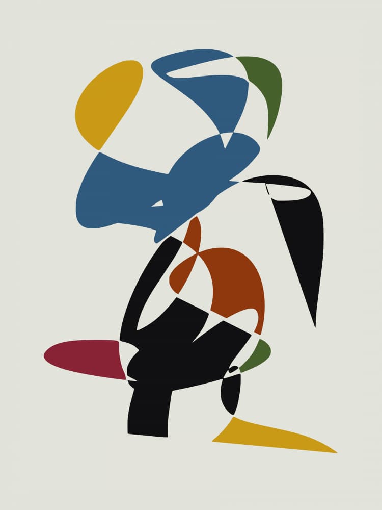 Modern Organic Abstract by Little Dean — canvas wall art