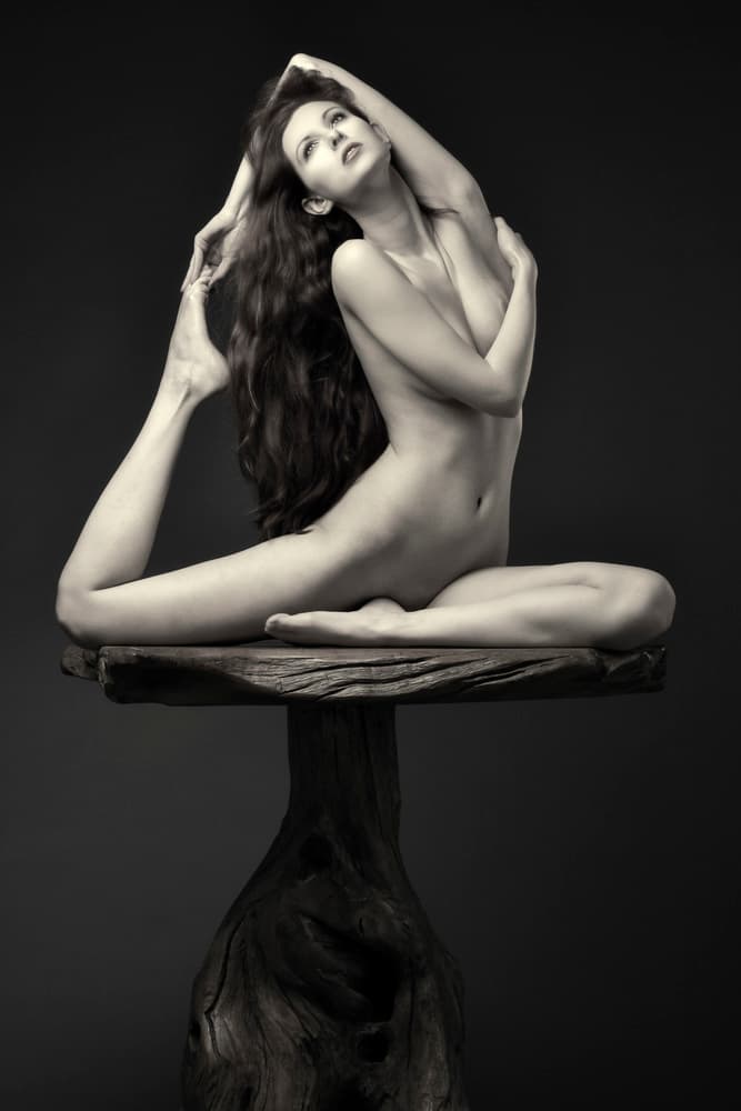 Elegant Nude Pose by Jan Slotboom — canvas wall art