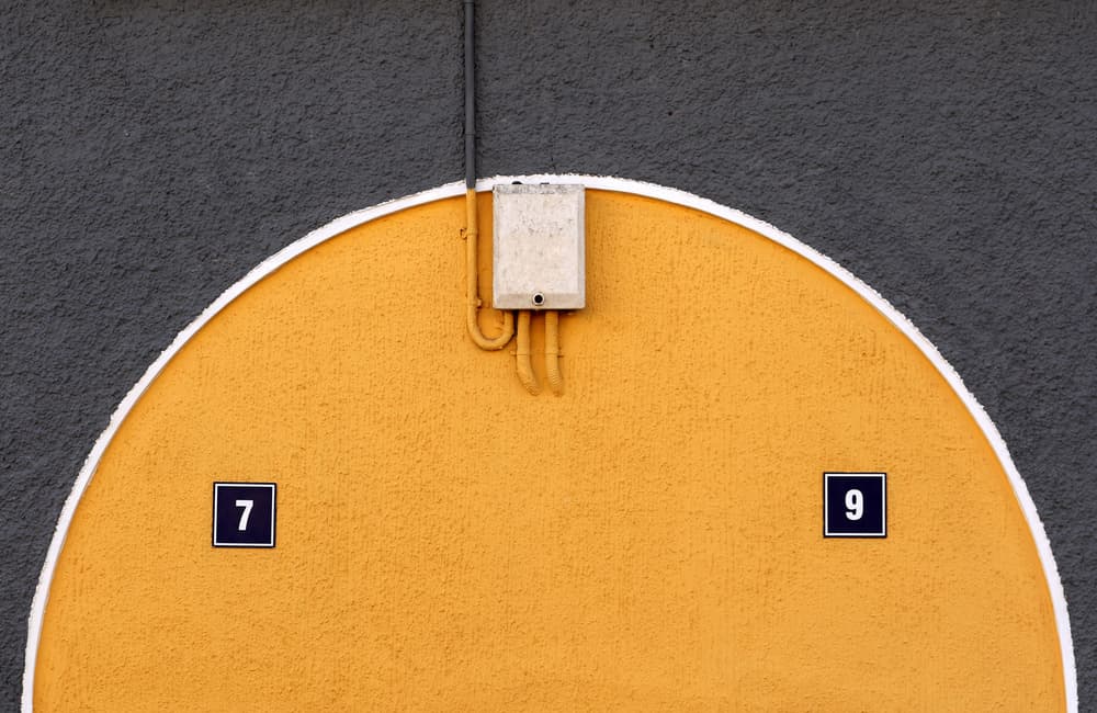 Yellow Semicircle Wall by Hans-Wolfgang Hawerkamp — canvas wall art