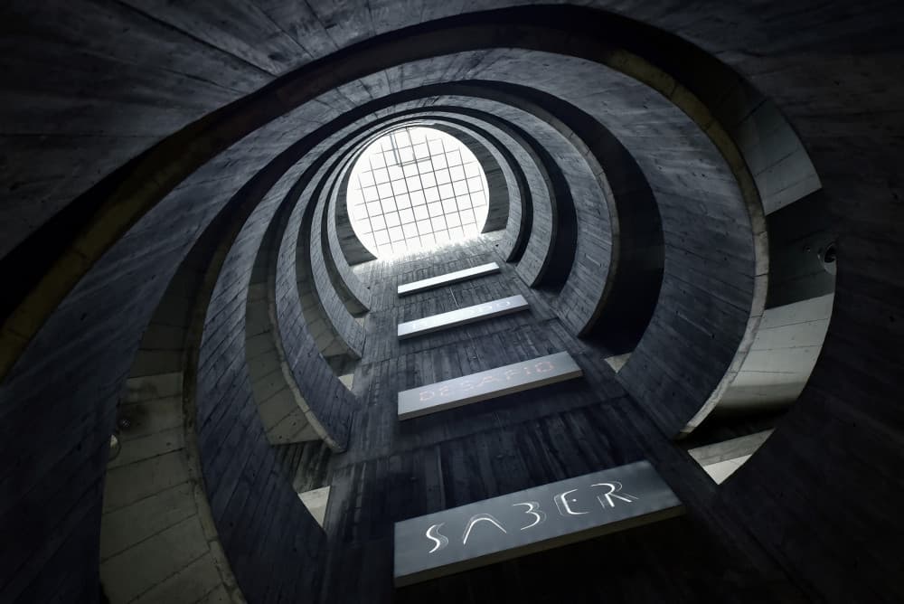 Upward Concrete Spiral by Jorge Pimenta — canvas wall art