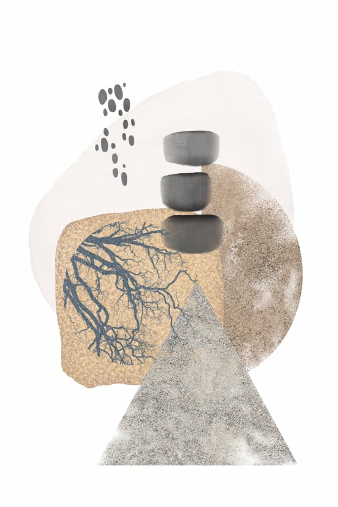 Zen Stone Balance by Sally Ann Moss — canvas wall art