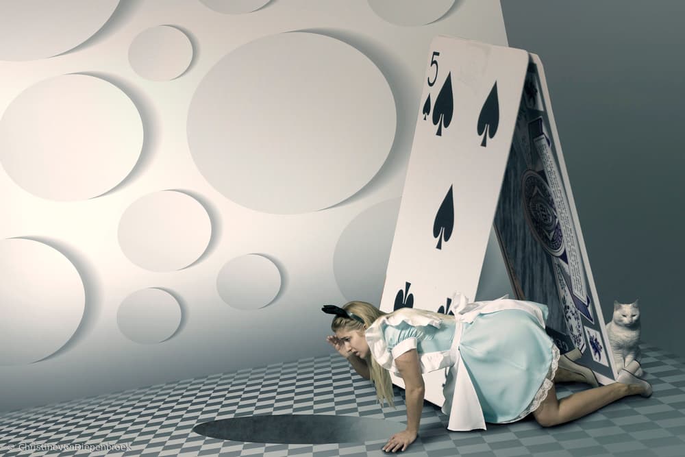 Alice's Curious Journey by Christine von Diepenbroek — canvas wall art