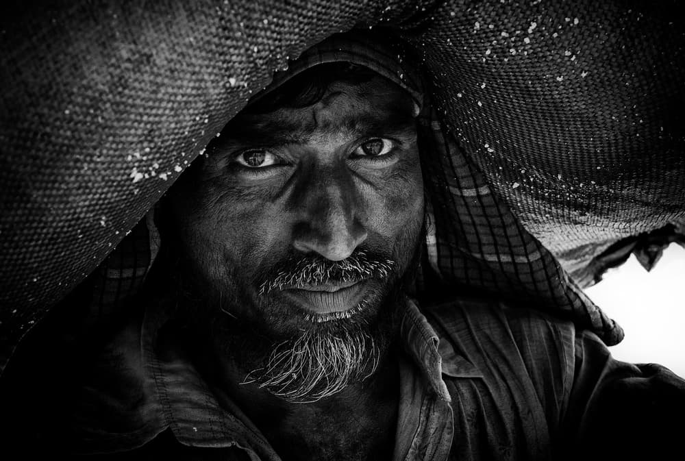 Intense Man's Gaze by Joxe Inazio Kuesta Garmendia — canvas wall art